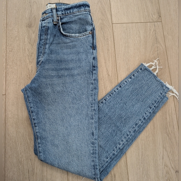 We The Free Denim - Free People We the Free Stella High Rise Ripped Jeans Button Fly Boho